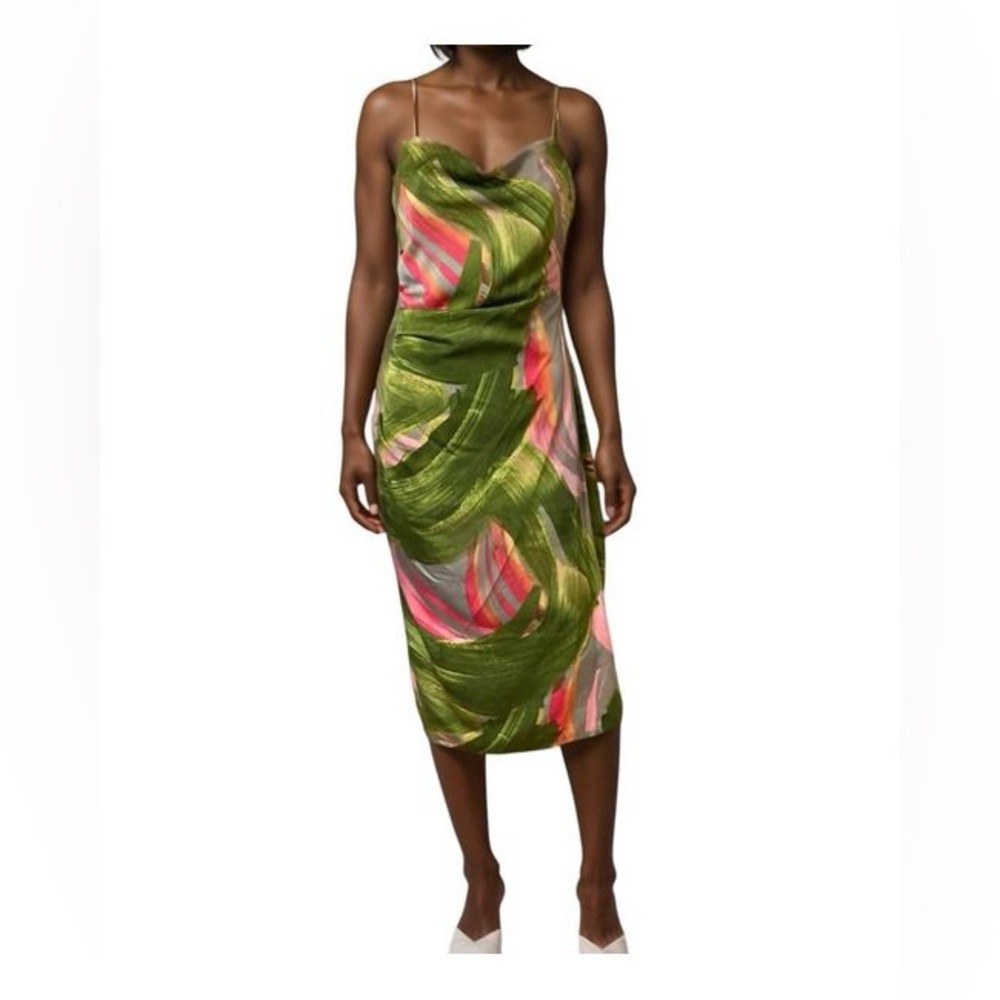 BCBGMAXAZRIA Abstract Slip
Dress